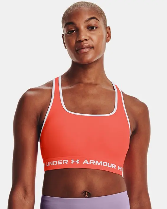 Bra deportivo de impacto medio Armour® Mid Crossback para mujer image number 2